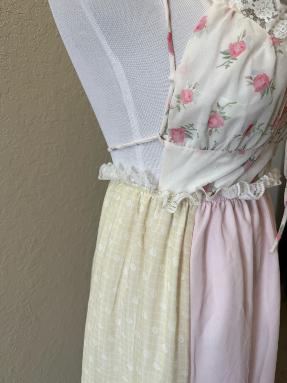 Patchwork CottageCore Dress - image 7